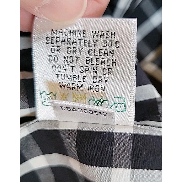 Bugatchi Classic Fit Shirt Mens  BLACK/WHITE  Dress‎ Button Up Long Sleeve - Picture 10 of 11